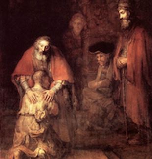  Quadro "O filho pródigo", de Rembrandt.